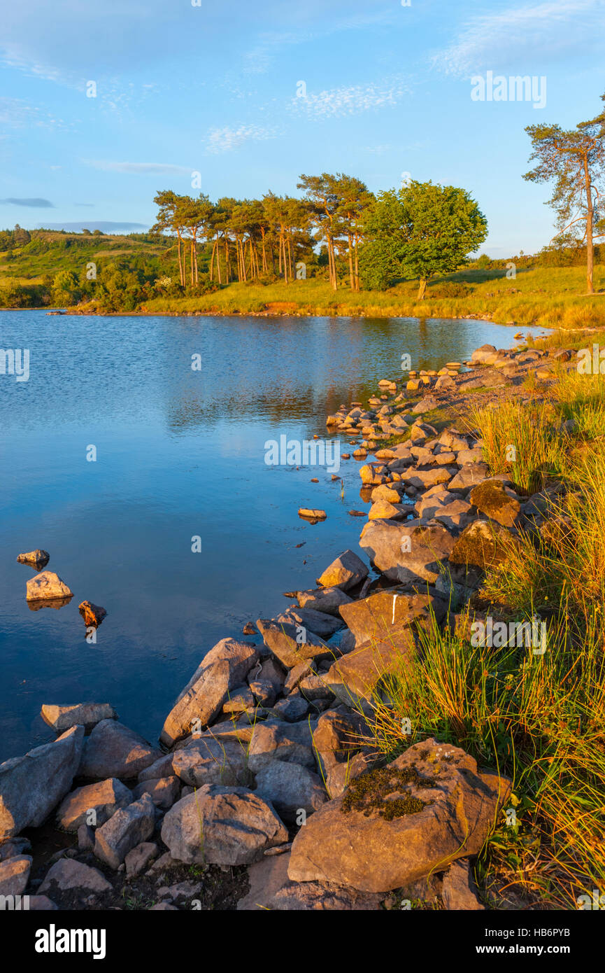 The Knapps Loch Kilmacolm at sunset Stock Photo Alamy