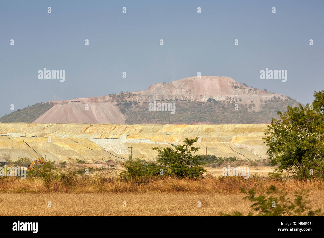 Letpadaung Copper Mine,  Salingyi Township, Sagaing Region, Myanmar Stock Photo