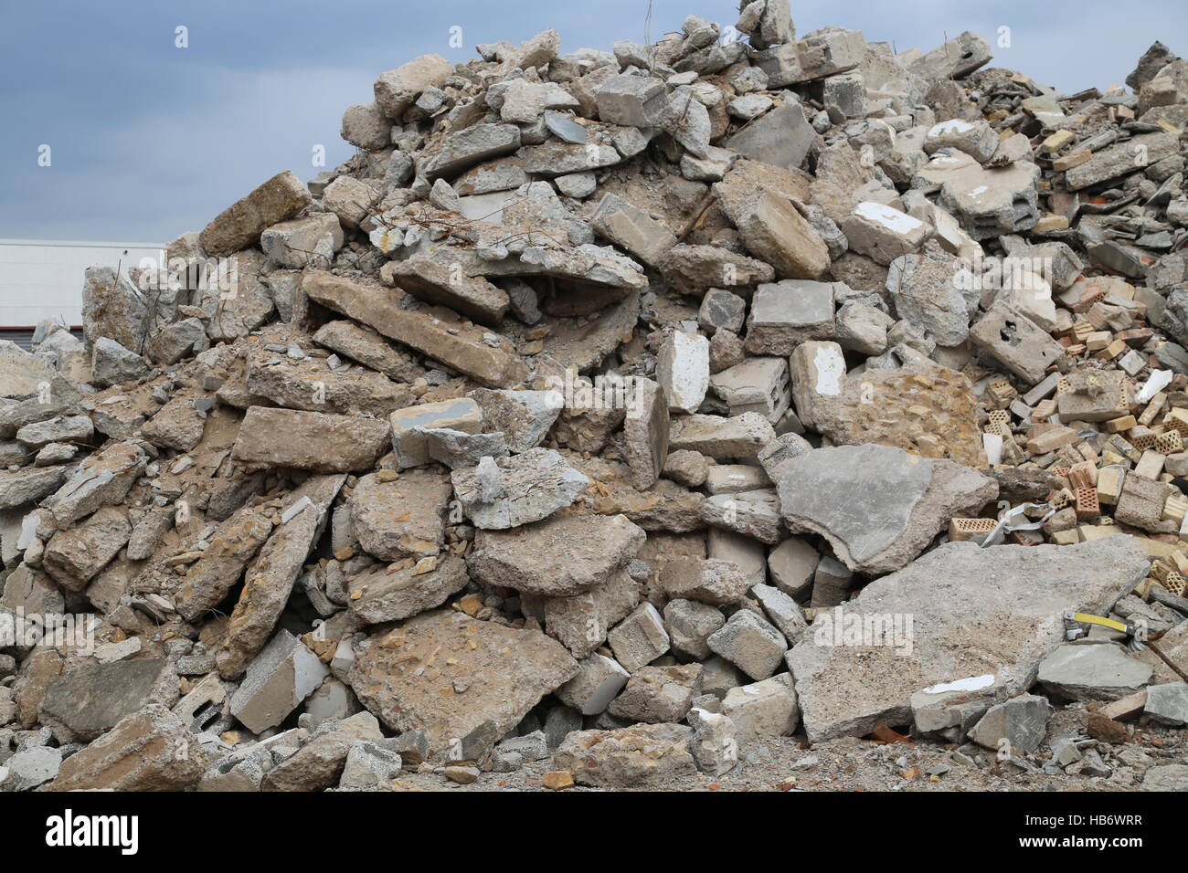 rubble mountain Stock Photo