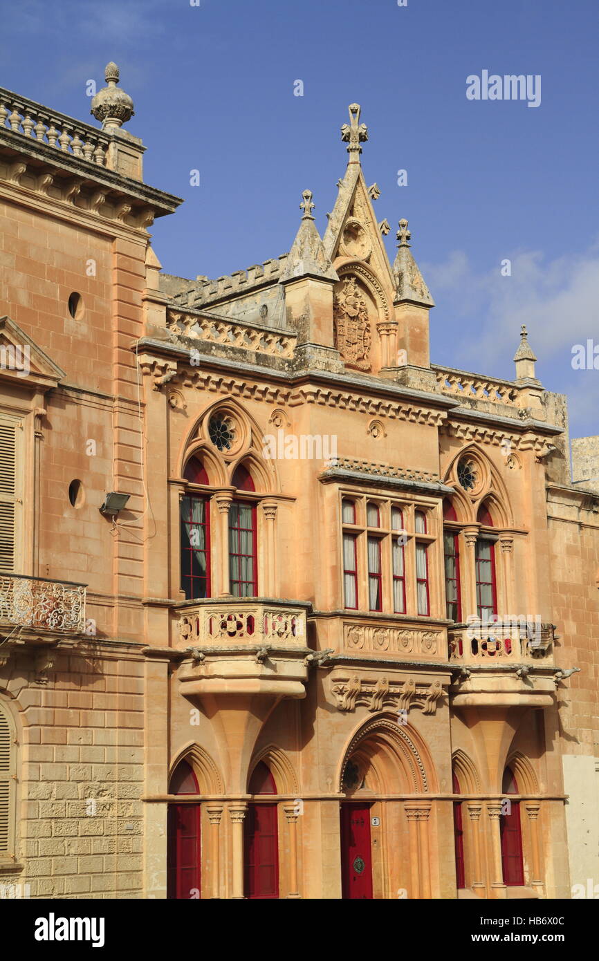 St. Peter  Paul Cathedral in Mdina. Stock Photo