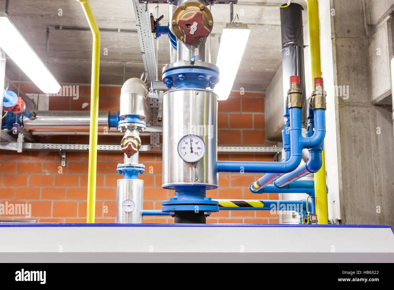 in the technical area, there are boosters for the water pipes of the