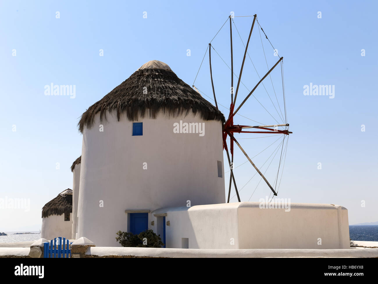 Famous Mykonos Mill Stock Photo Alamy