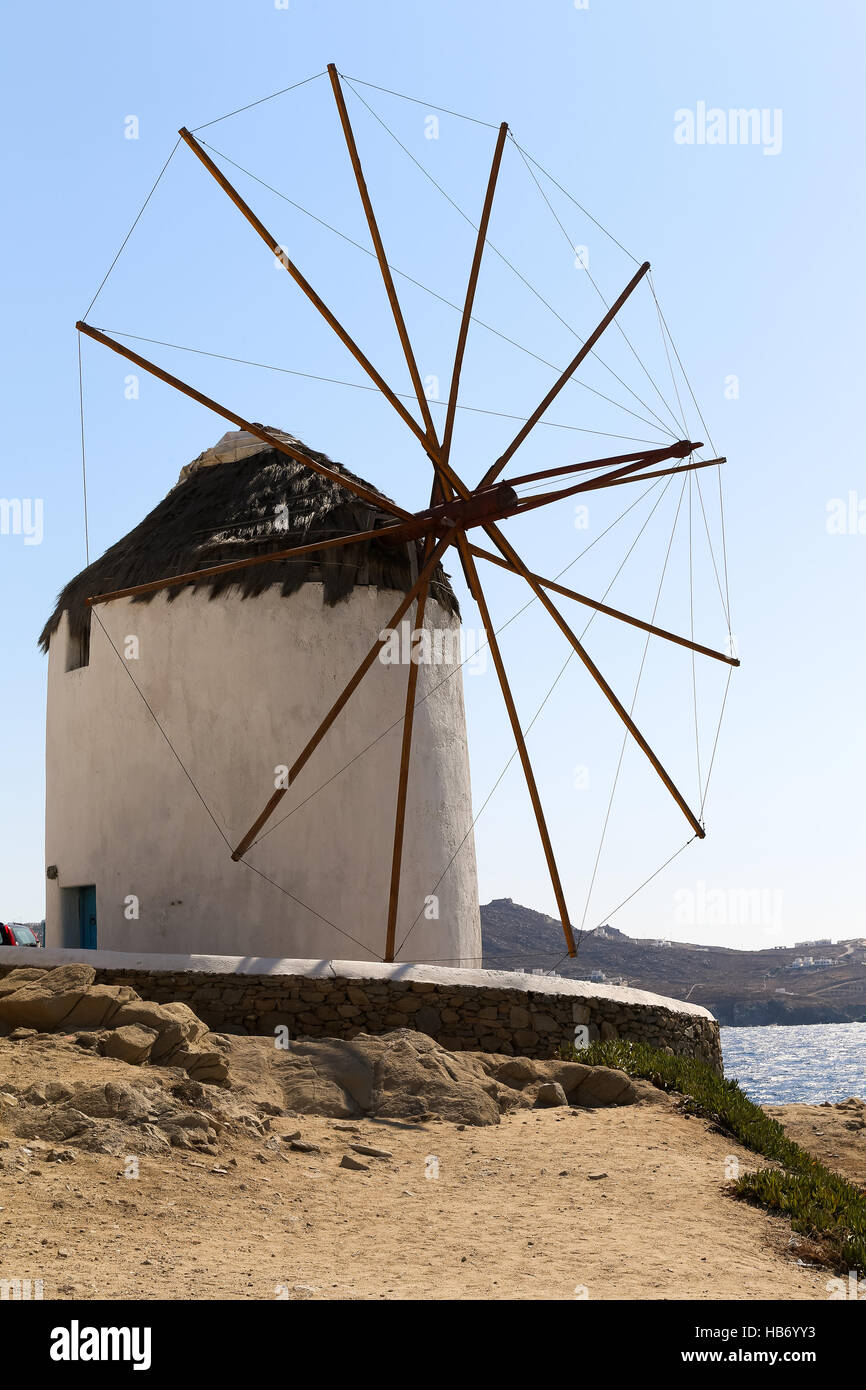 Famous Mykonos Mill Stock Photo Alamy
