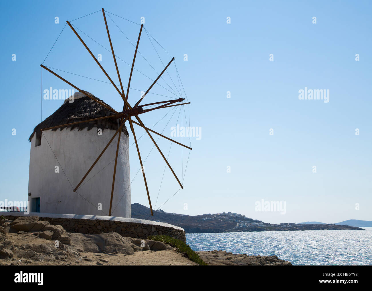 Famous Mykonos Mill Stock Photo Alamy