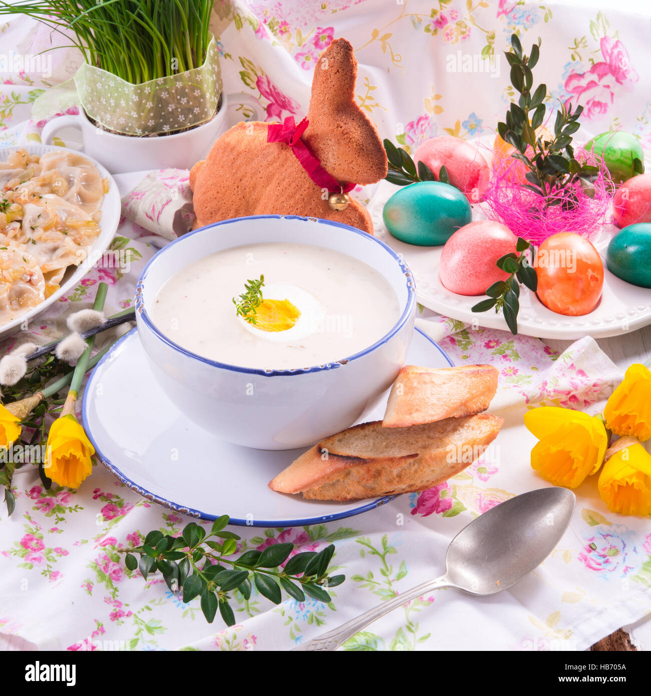 white borscht Stock Photo