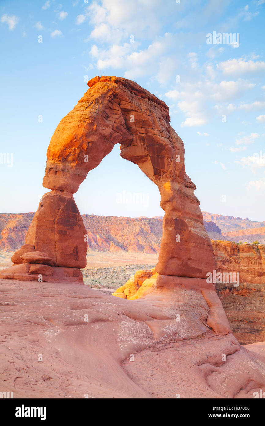 Delicate Arch at the Arches National park Stock Photo