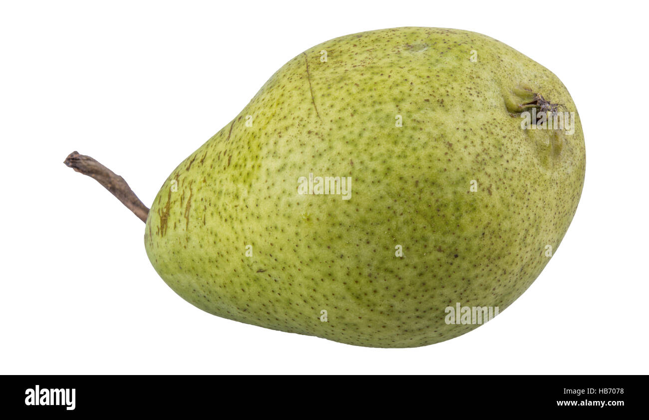 Green pear over white background Stock Photo
