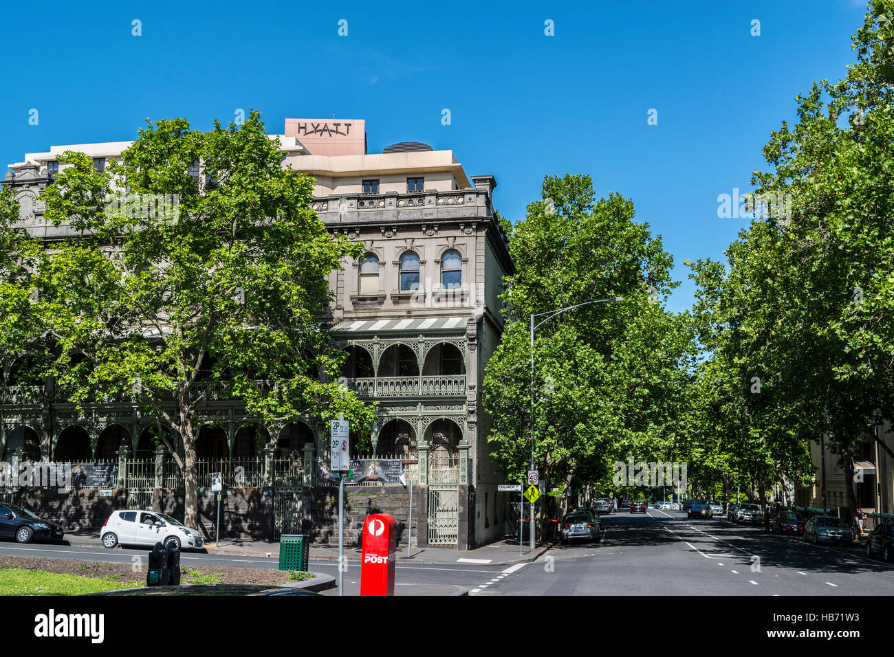 Tasma Terrace, Parliament Place, Melbourne, Australia Stock Photo