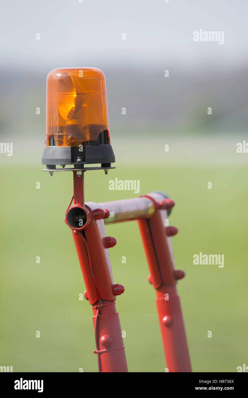 Orange flashing light Stock Photo Alamy