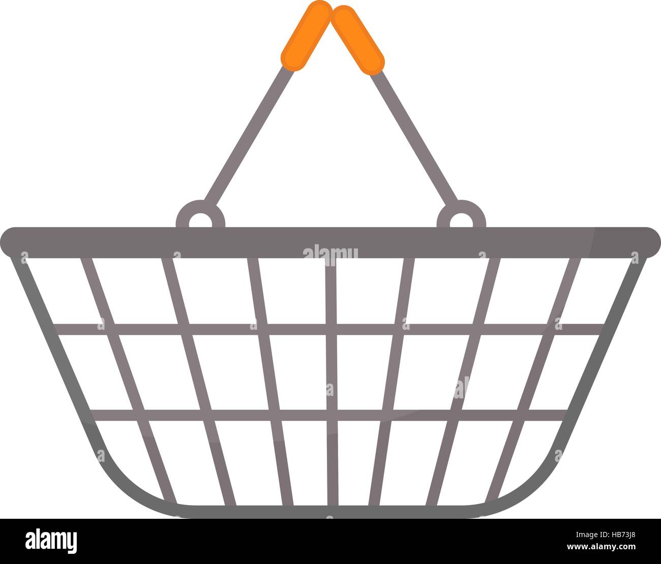 Shopping basket icon flat style. isolated on white background. bag ...