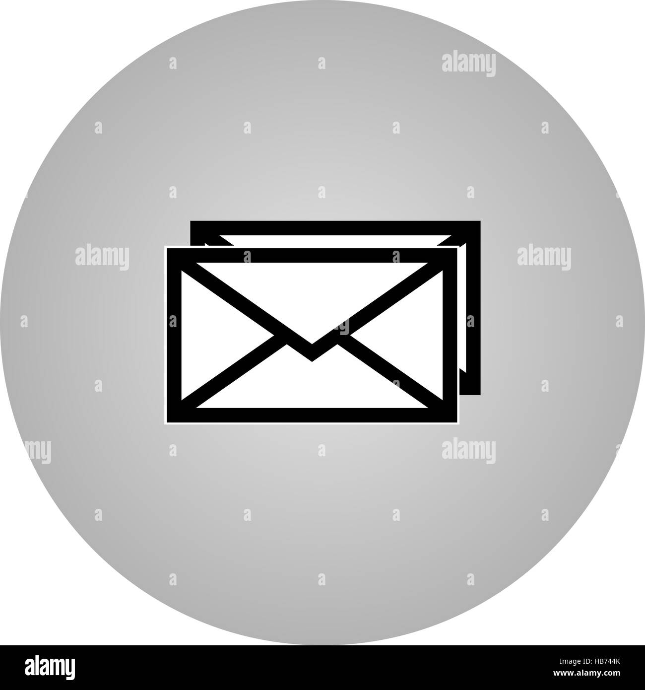 Email symbol letter icon Stock Photo - Alamy