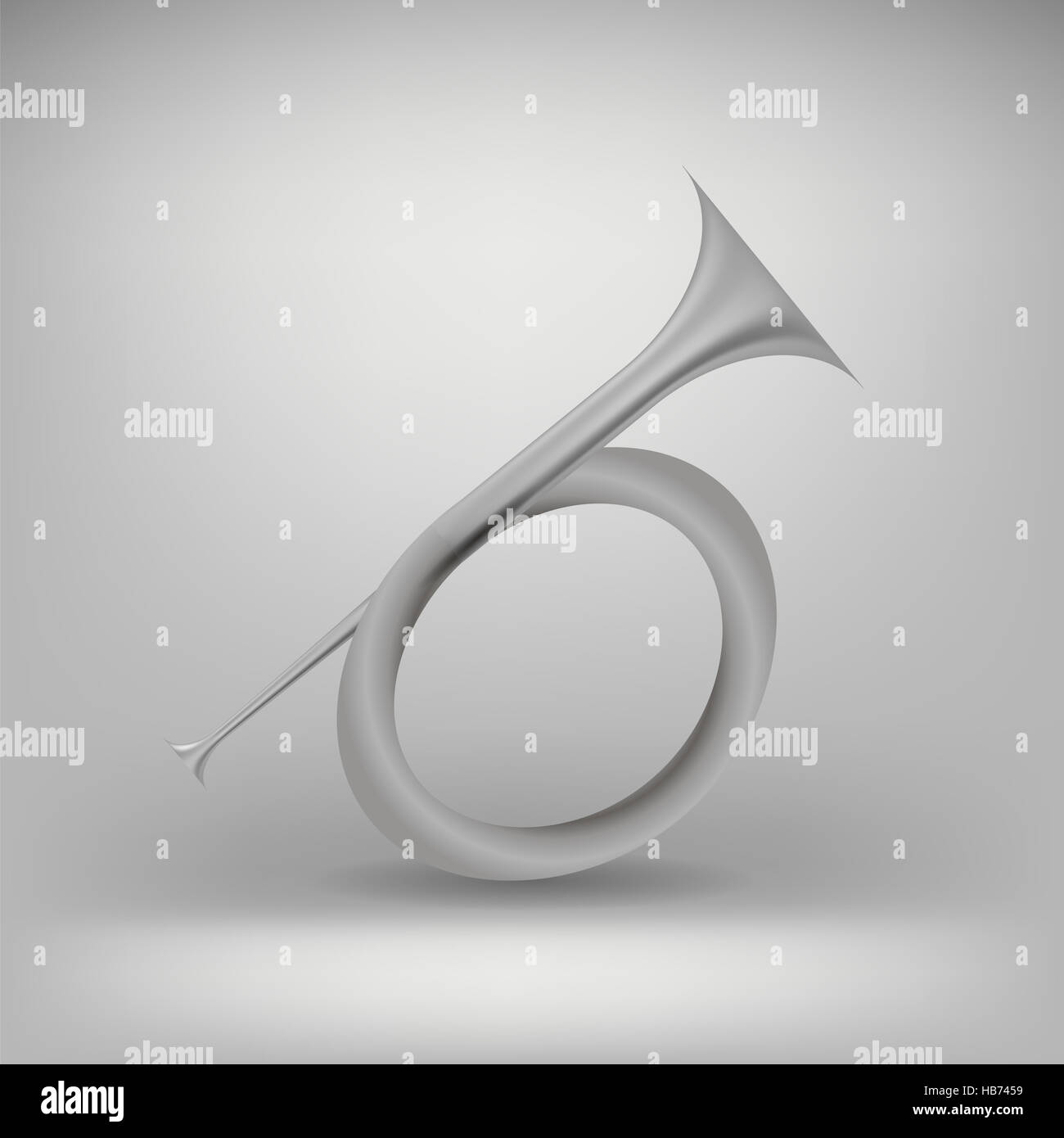 Hunting Horn Sign Stock Photo Alamy