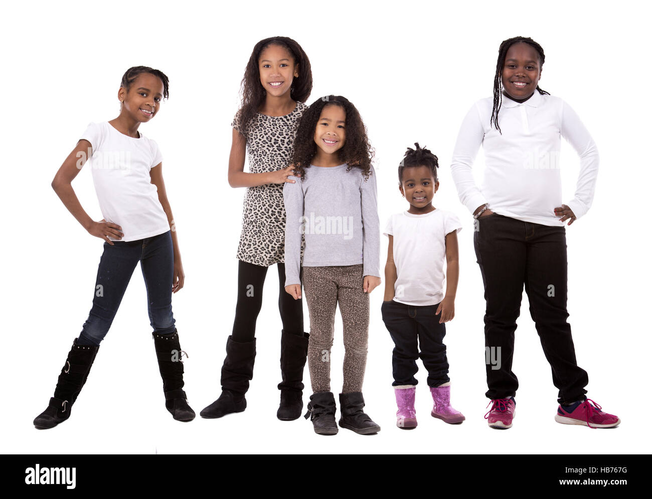 Group laughing at girl children hi-res stock photography and images - Alamy