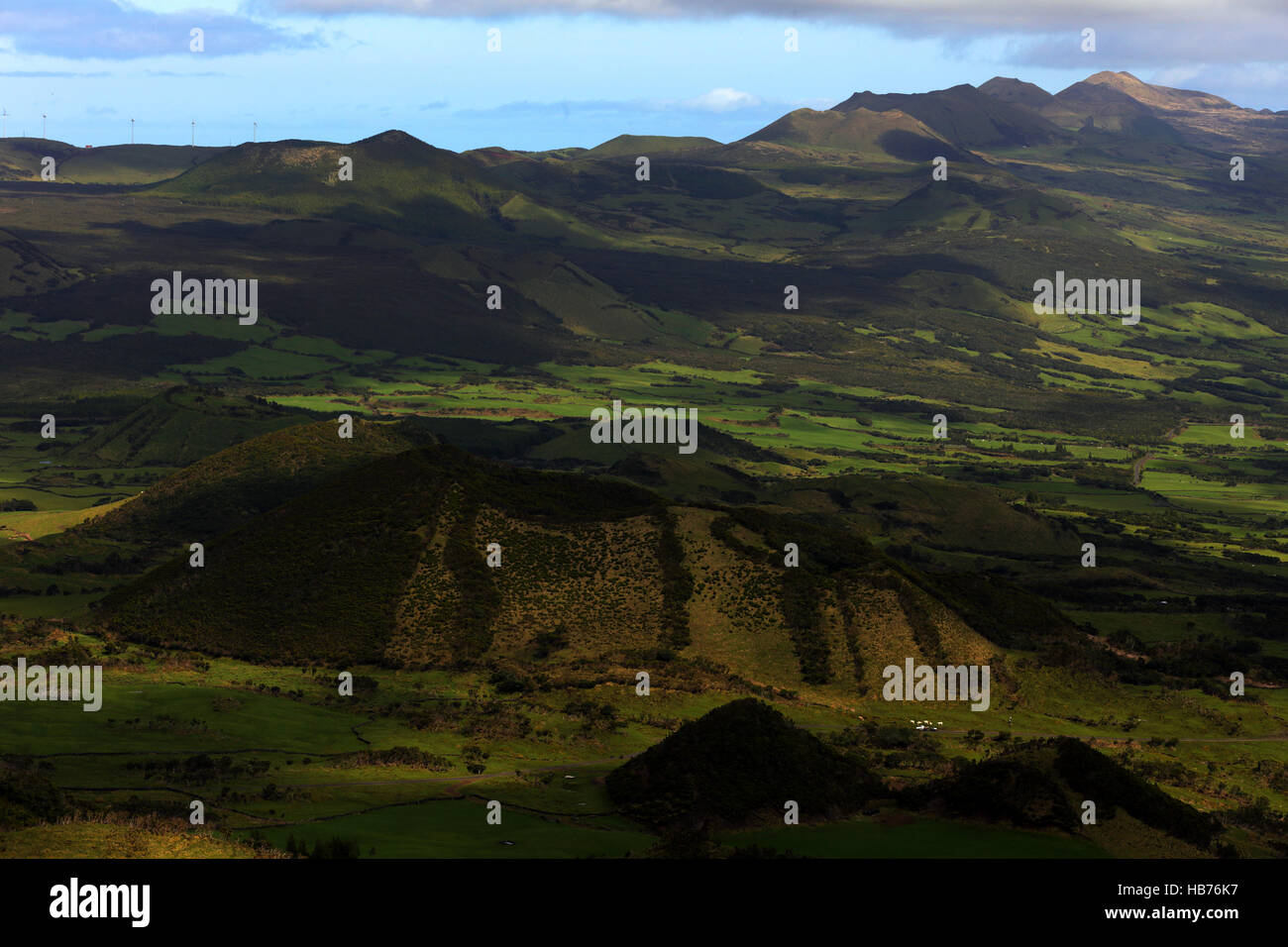 Vulcanic landscape on Pico island, Azores Stock Photo