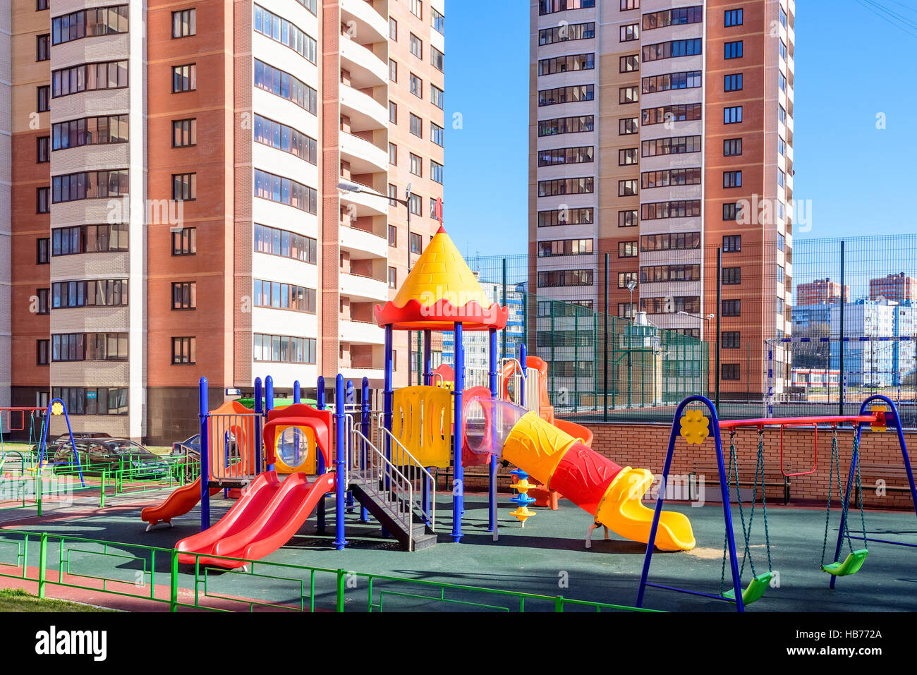 playground in winter Stock Photo - Alamy