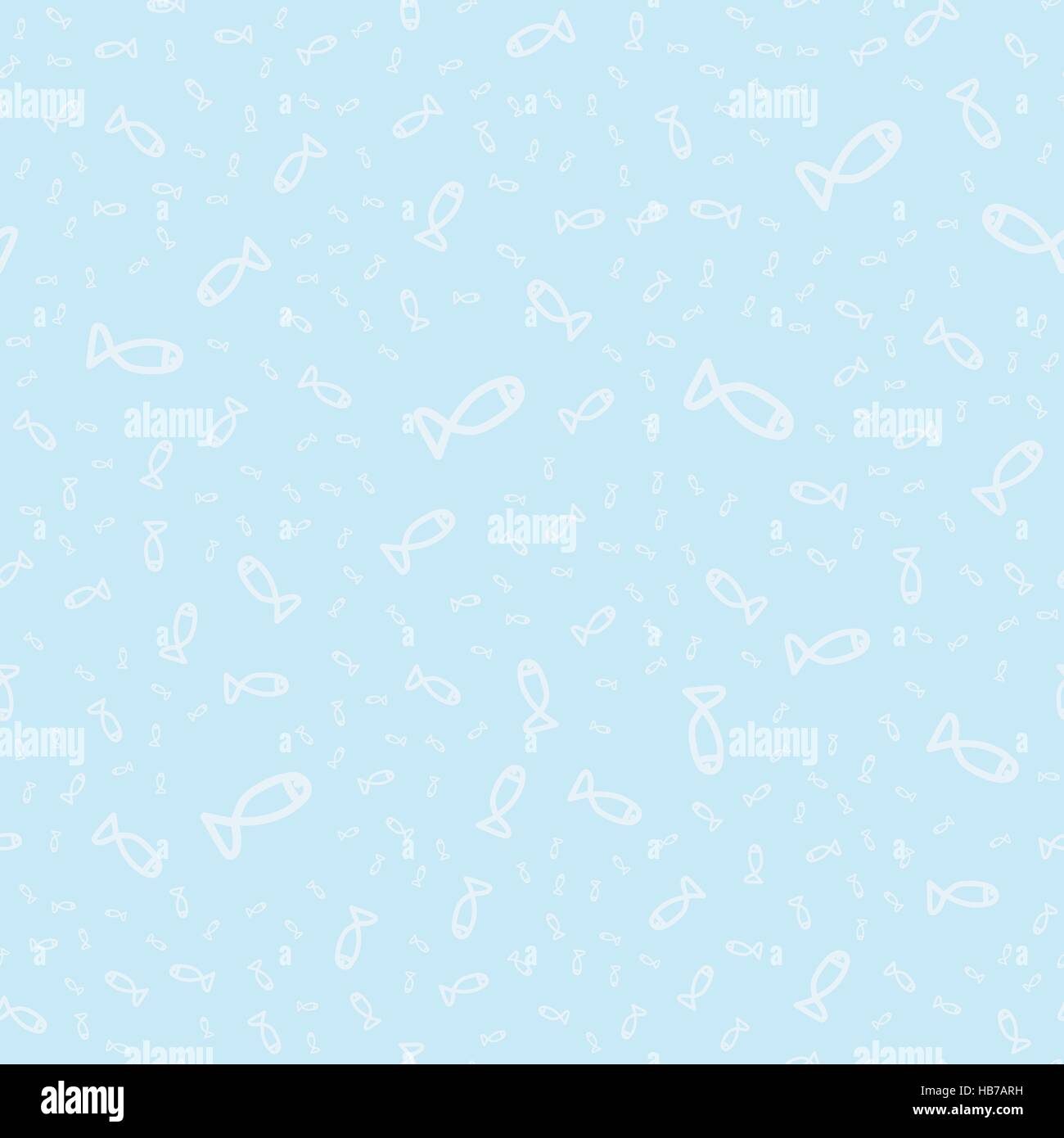 Seamless pattern with fishes on blue Stock Vector Image & Art - Alamy