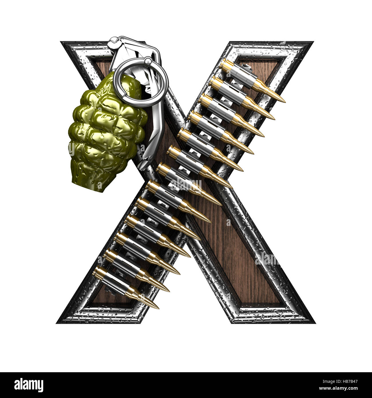 x military letter. 3D illustration Stock Photo Alamy