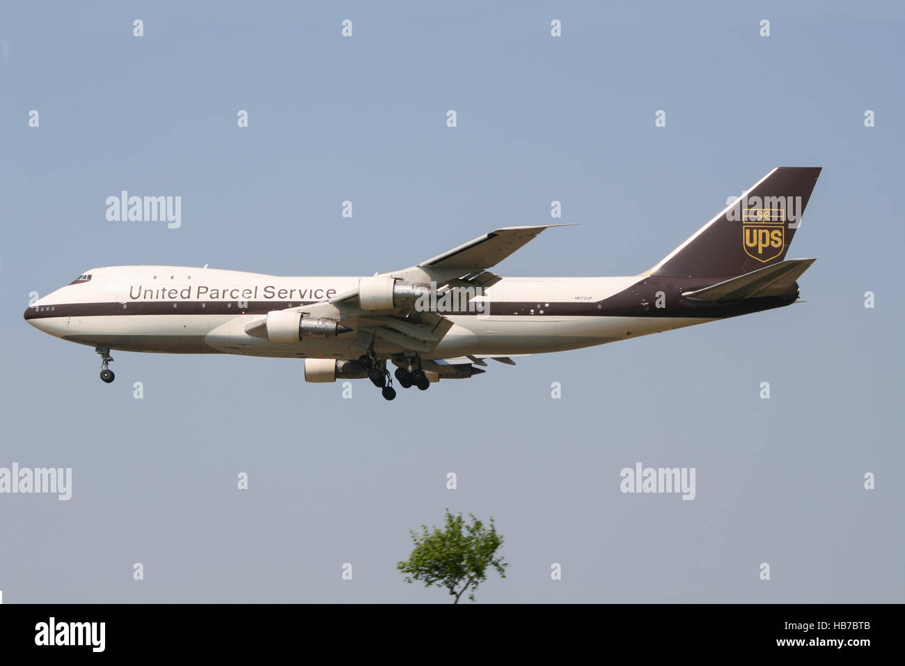 Ramstein/Germany September12, 2012: Boeing 747 from UPS at ramstein Airport. Stock Photo
