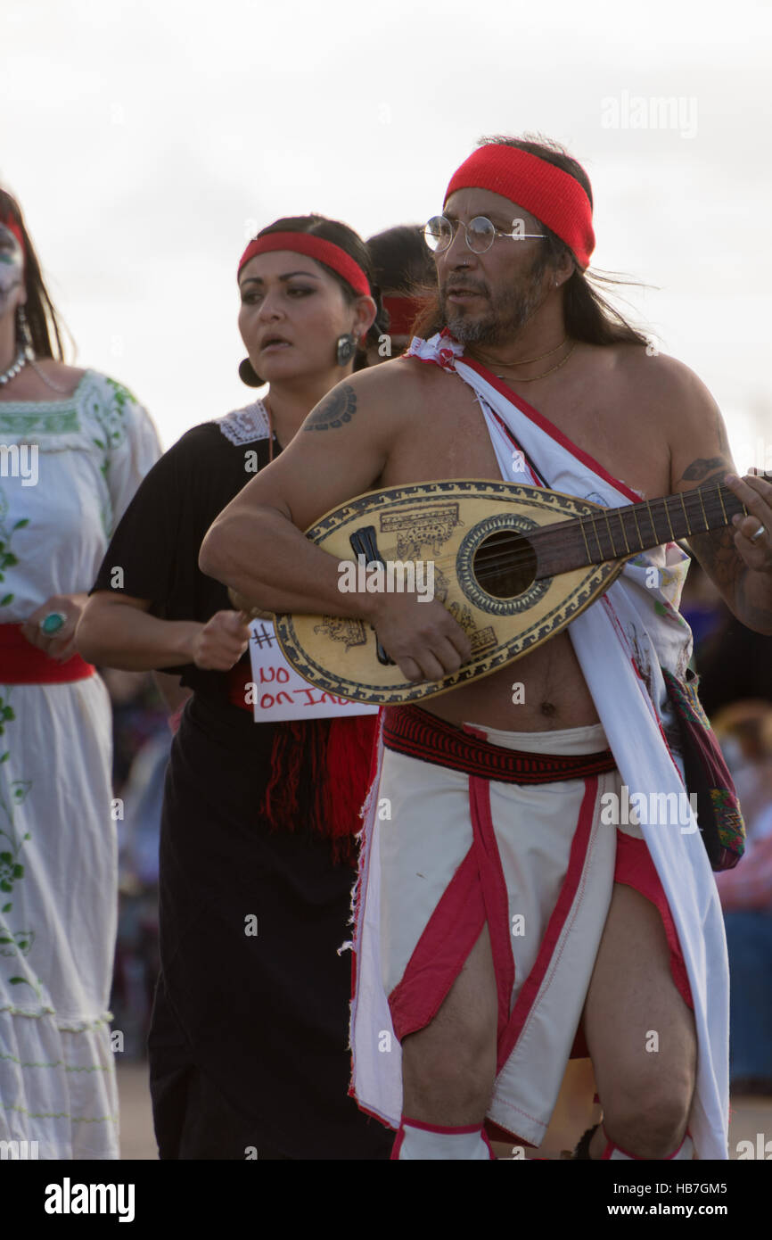 Muertos y Marigold Parade, Albuquerque, New Mexico, USA. Stock Photo
