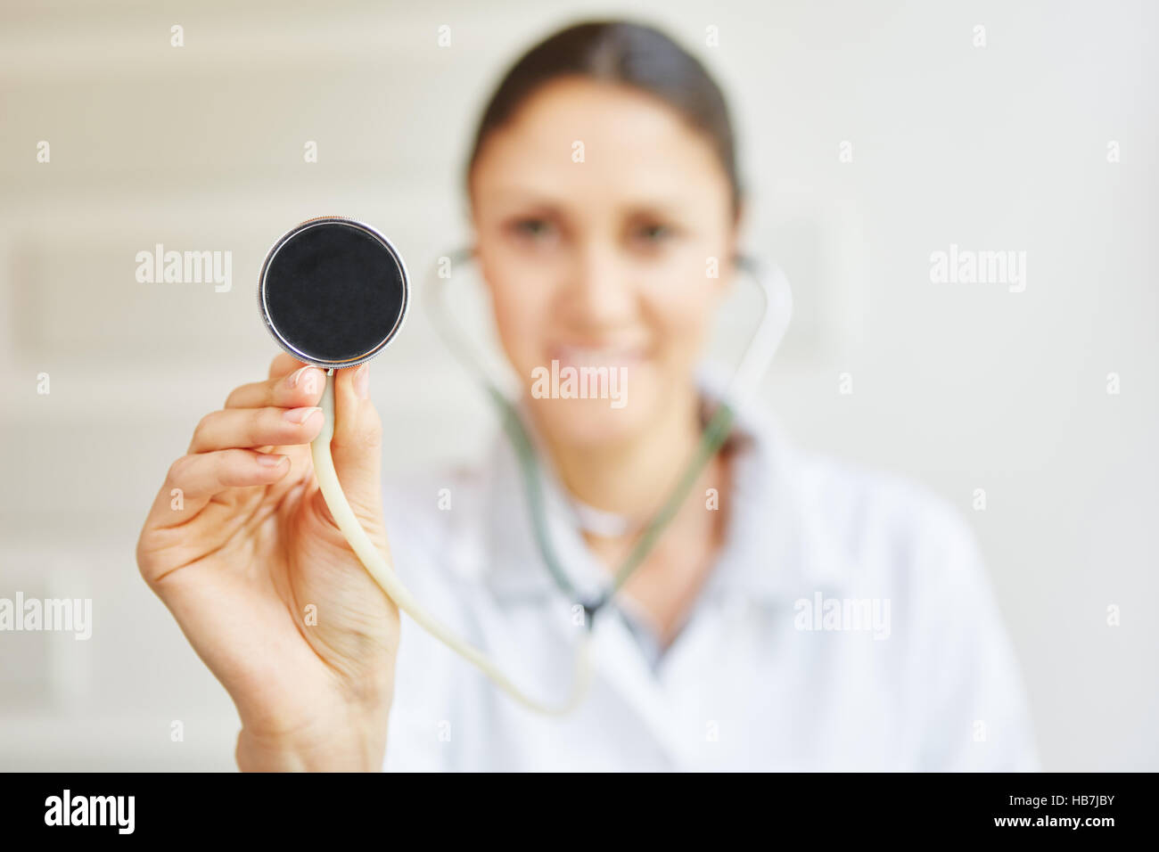 Stethoscope to auscultate during medical consultations Stock Photo Alamy