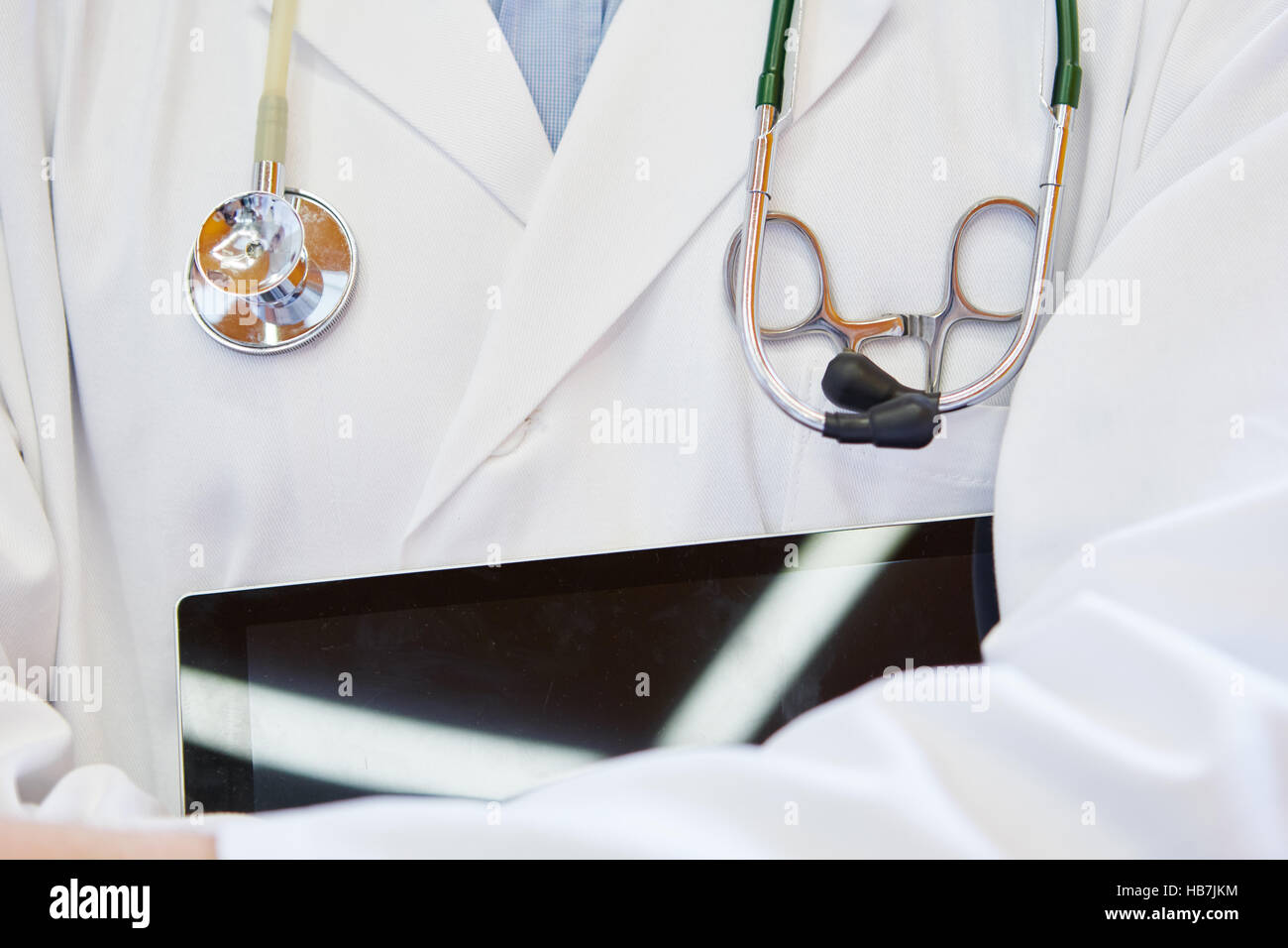 Doctor and instruments for medicine diagnostic Stock Photo Alamy