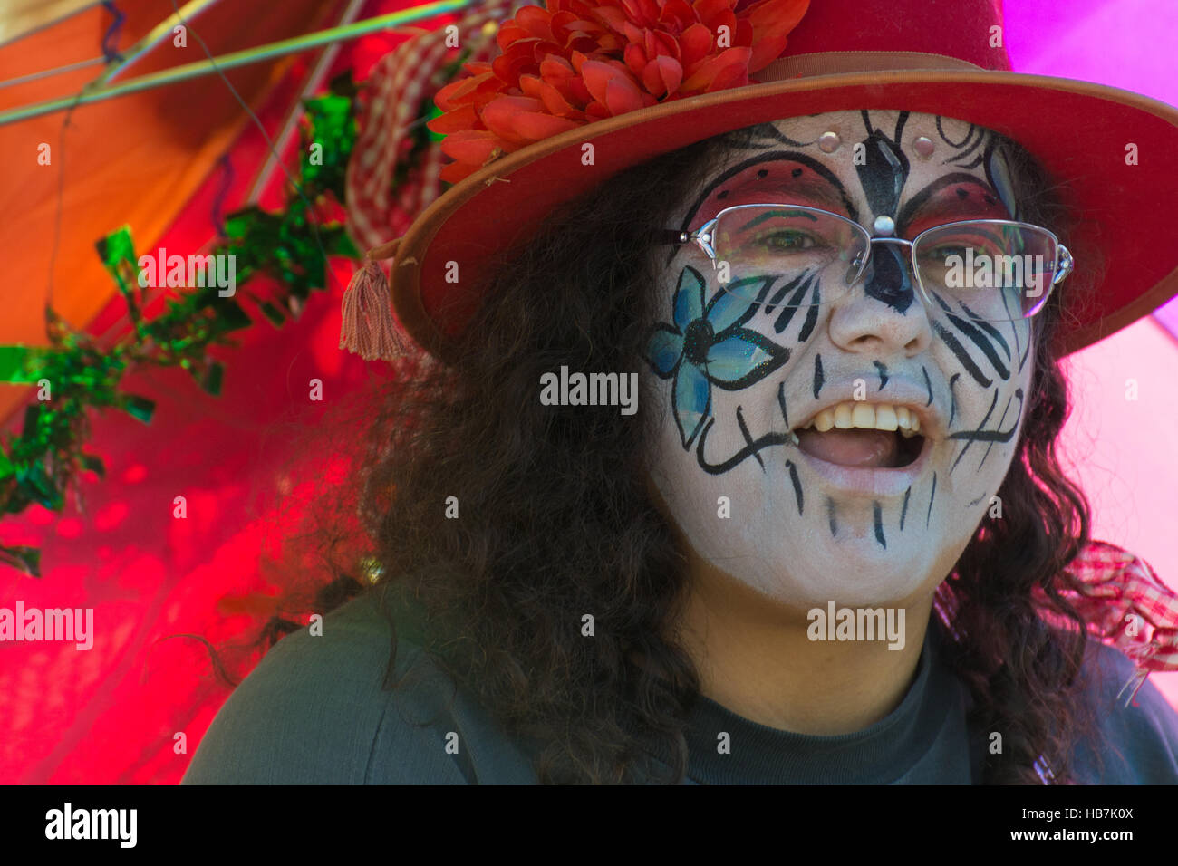 Muertos y Marigold Parade, Albuquerque, New Mexico, USA Stock Photo Alamy