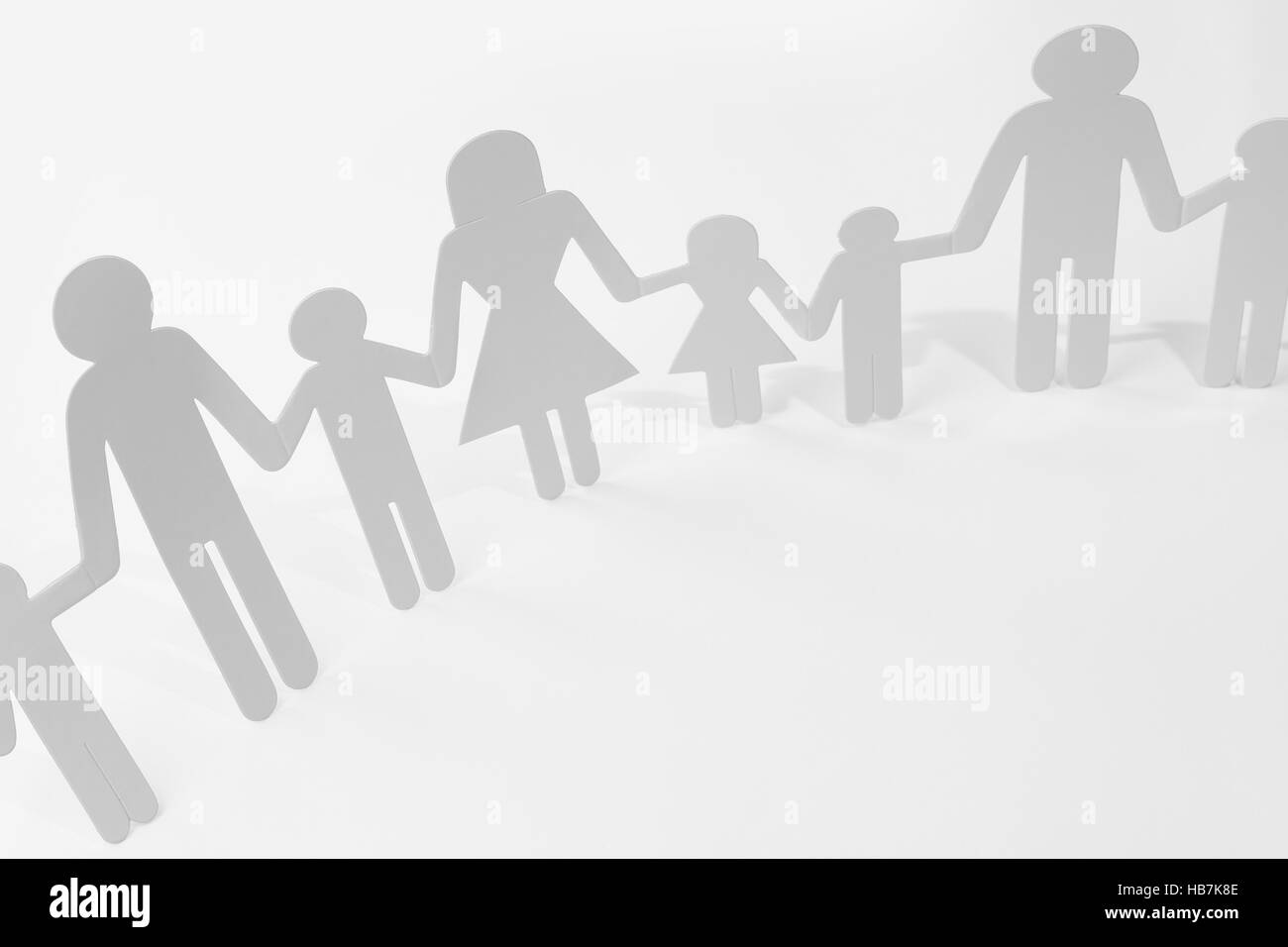 Paper Doll Chain Clip Art