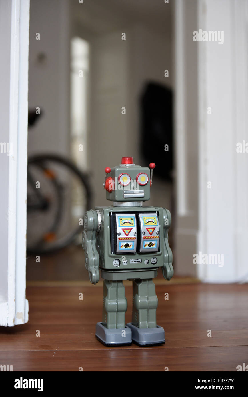 Roboter @ Home Stock Photo