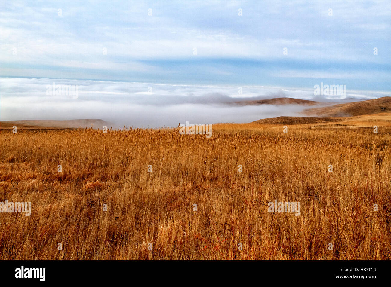 Autumn mountain landscape. Russia, Stavropol. Stock Photo