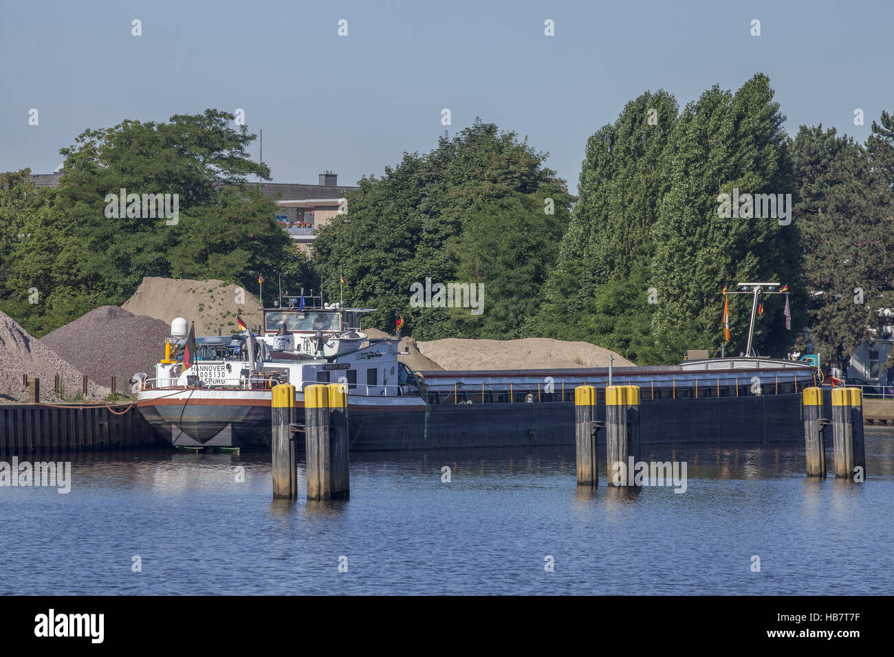 Oldenburger Port with Ship Stock Photo
