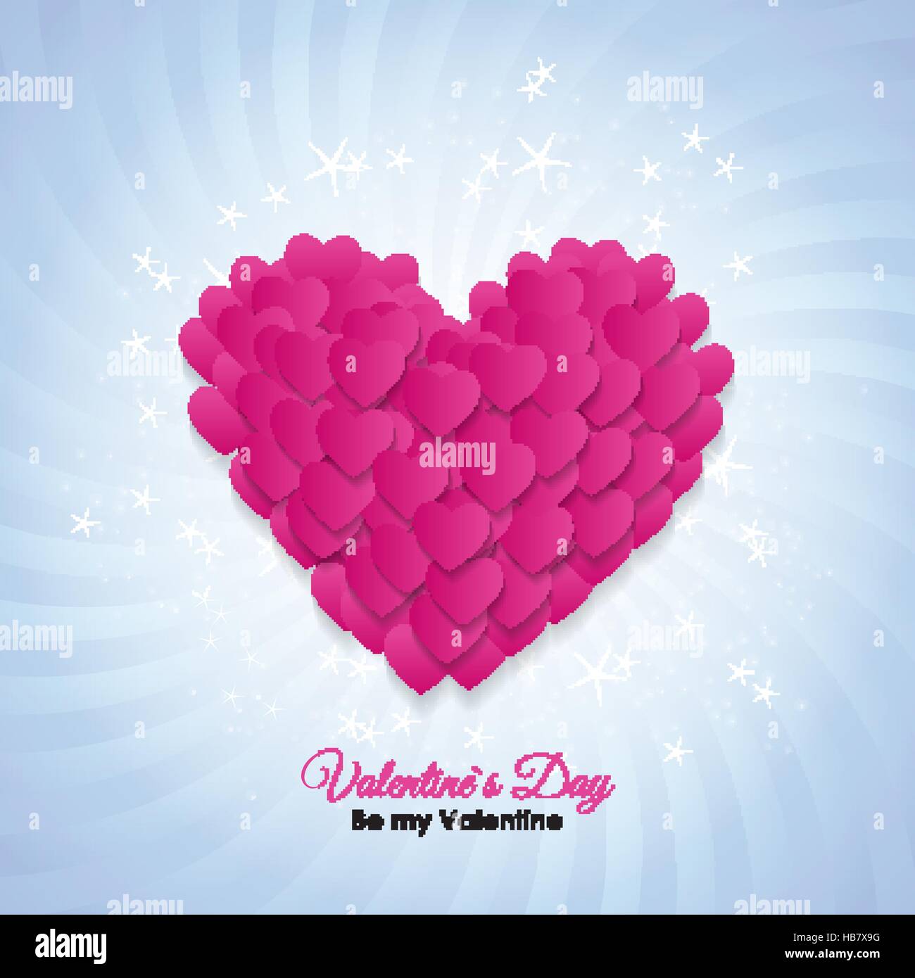 Valentine s Day Heart Symbol. Love and Feelings Background Desig Stock ...
