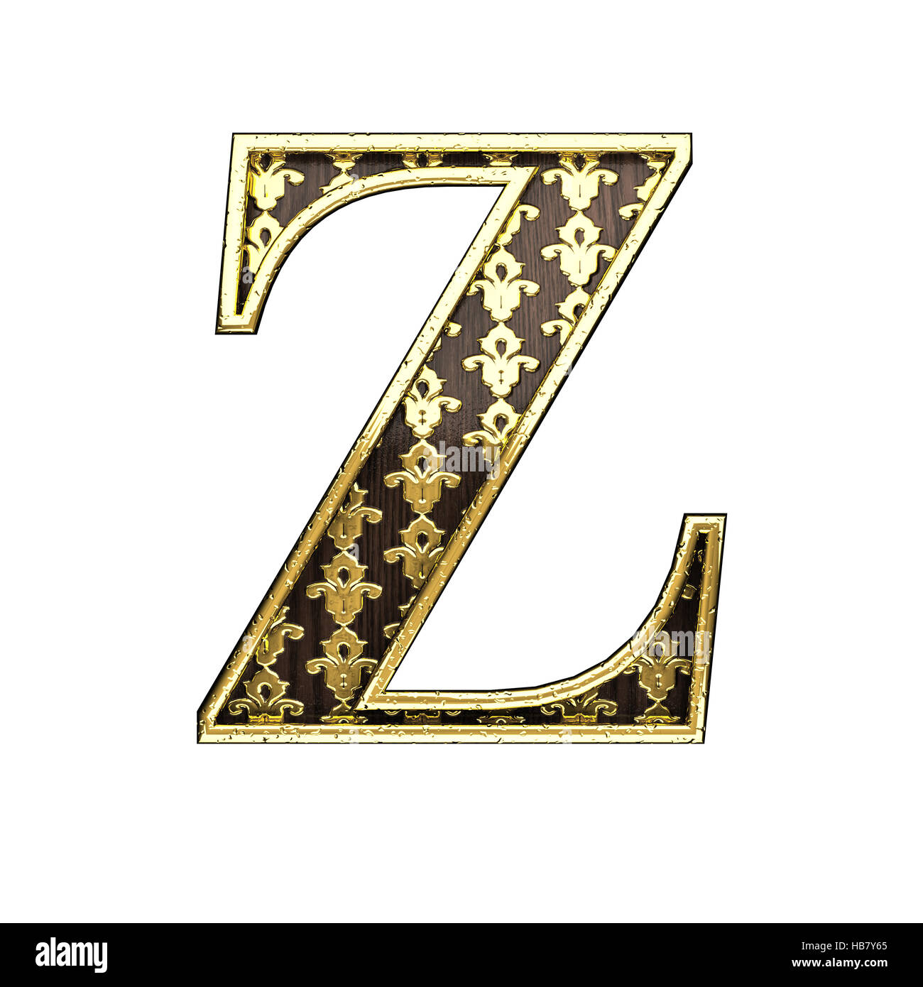 Golden z letter hi-res stock photography and images - Alamy