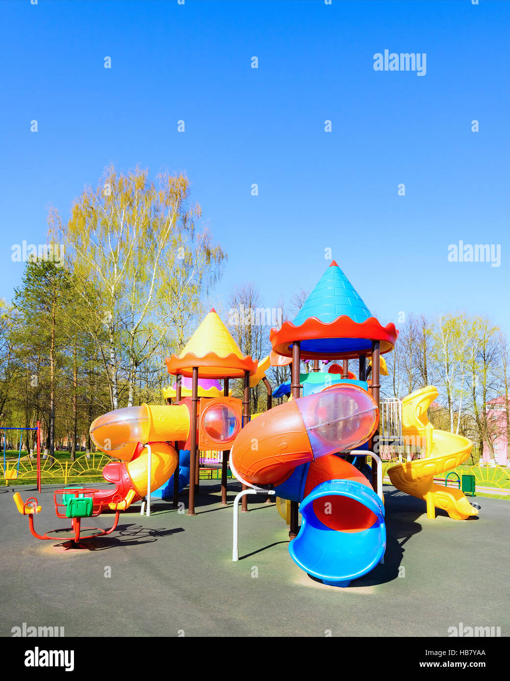 playground children's entertainment Stock Photo Alamy