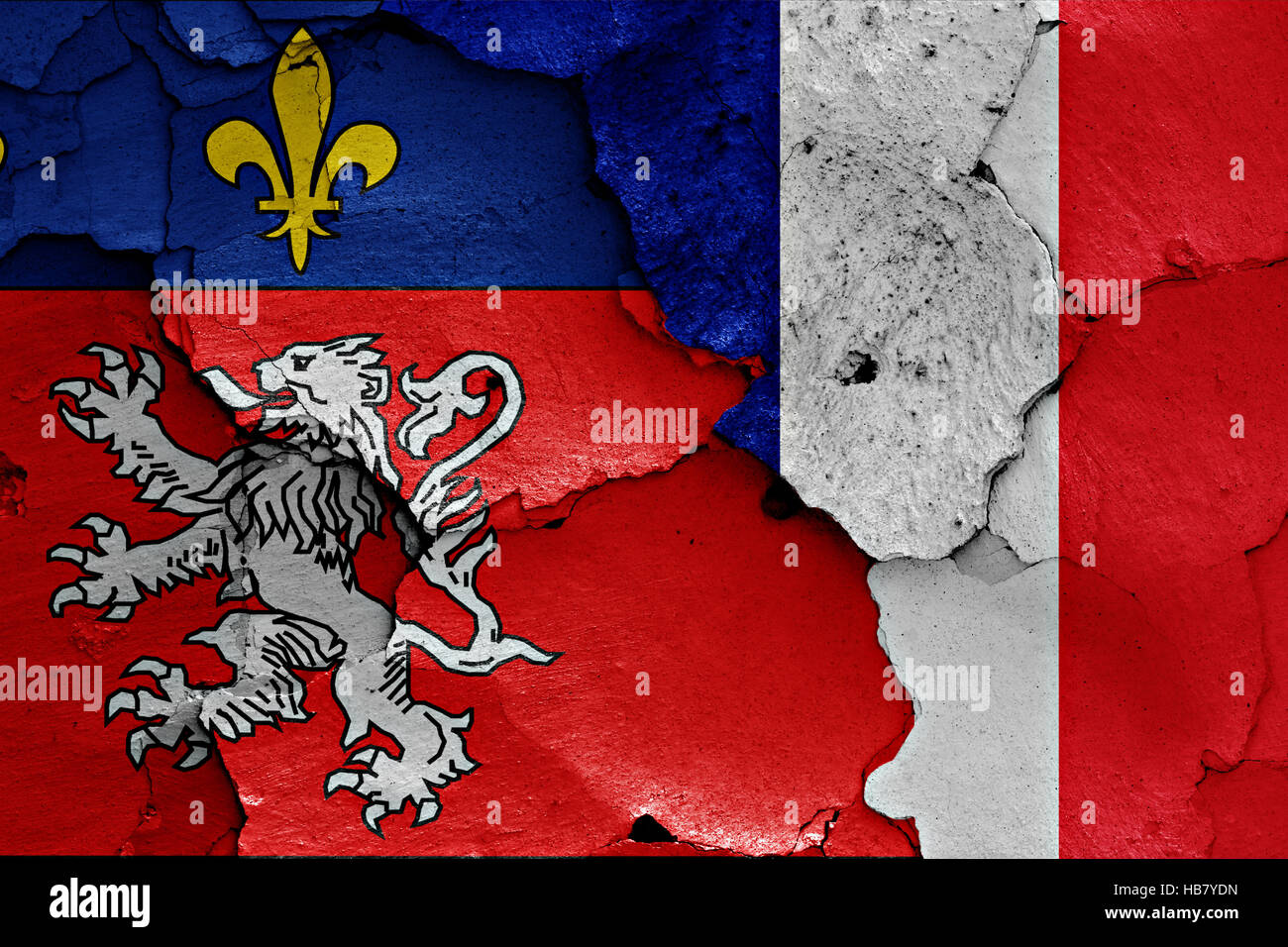 Bannière/ Fanion Vintage Lions Club International, Bordeaux, France, D'occasion