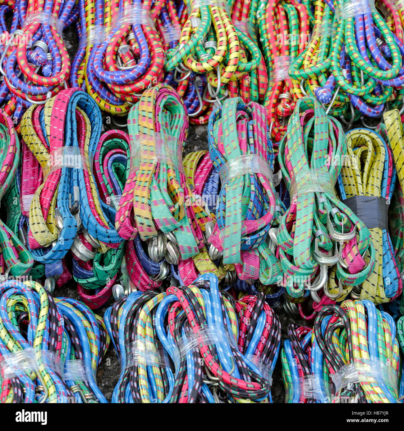 Bungee Cords Stock Photo