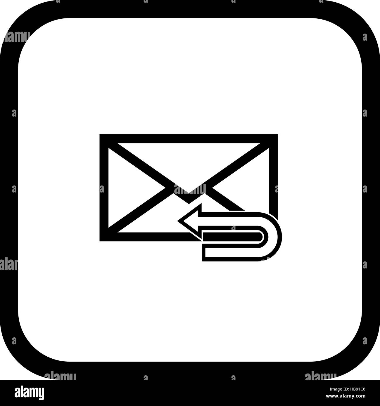 Email symbol letter icon Stock Photo Alamy