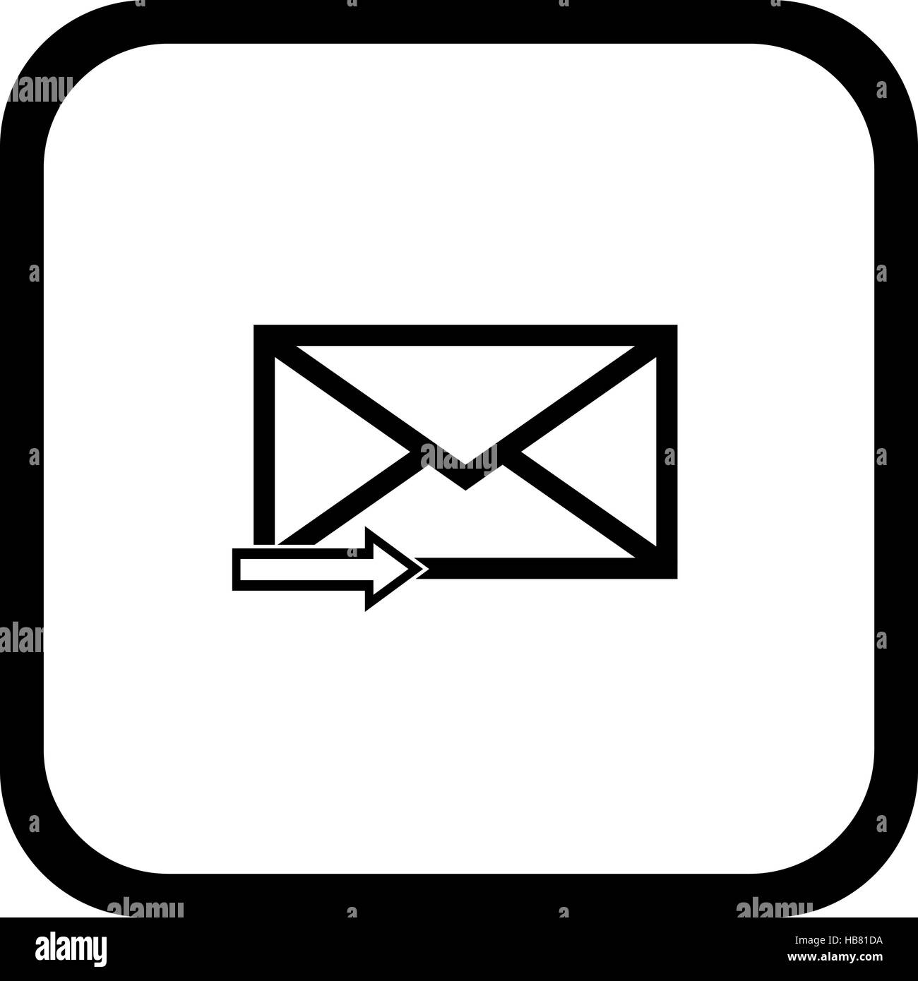 Email symbol letter icon Stock Photo - Alamy