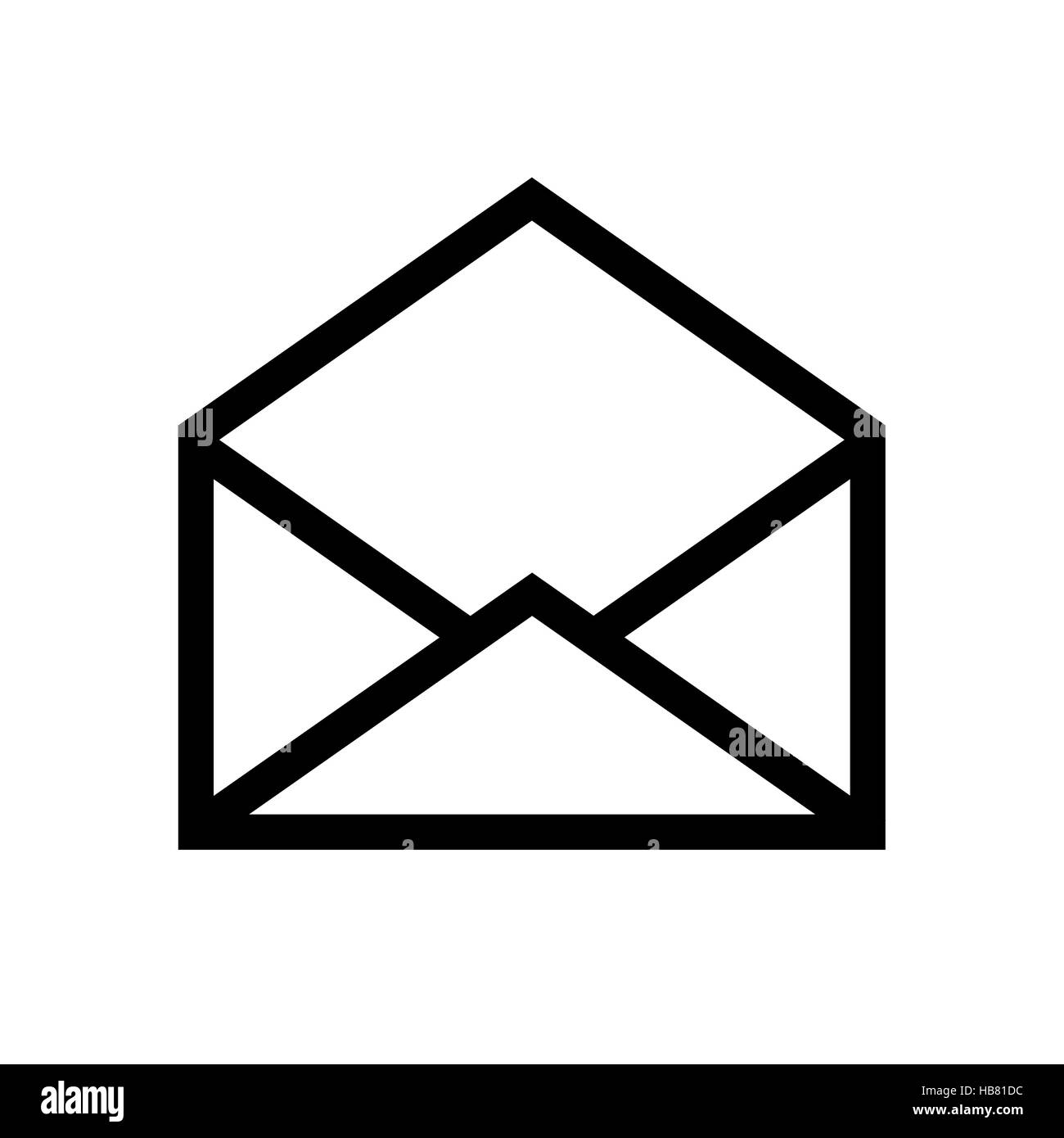 Email symbol letter icon. Stock Photo