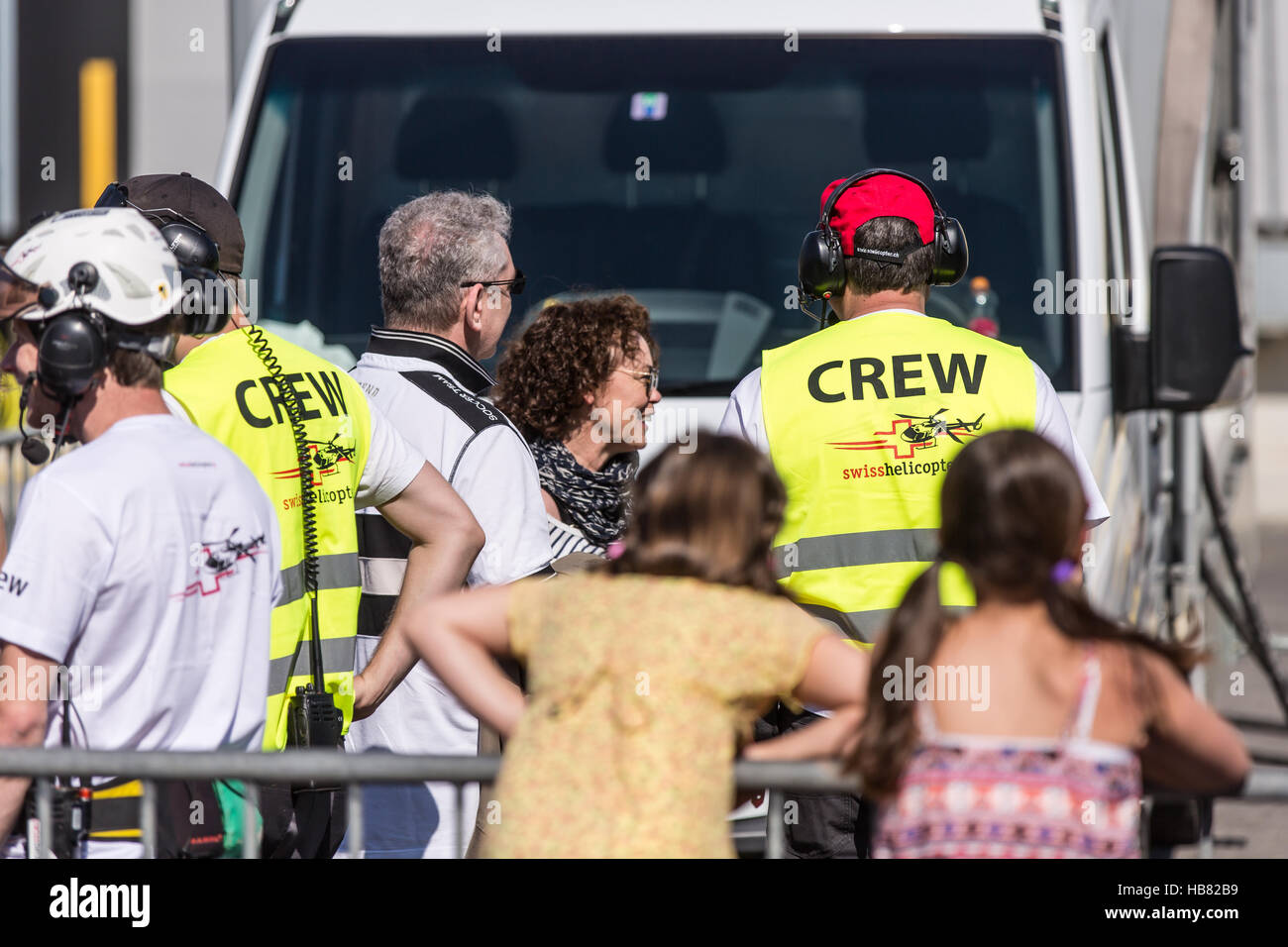 Crew Swiss Helicopter AG Stock Photo