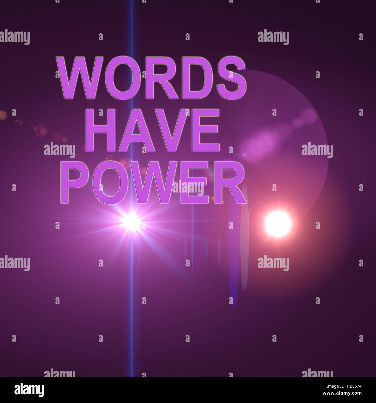 words have power Stock Photo Alamy