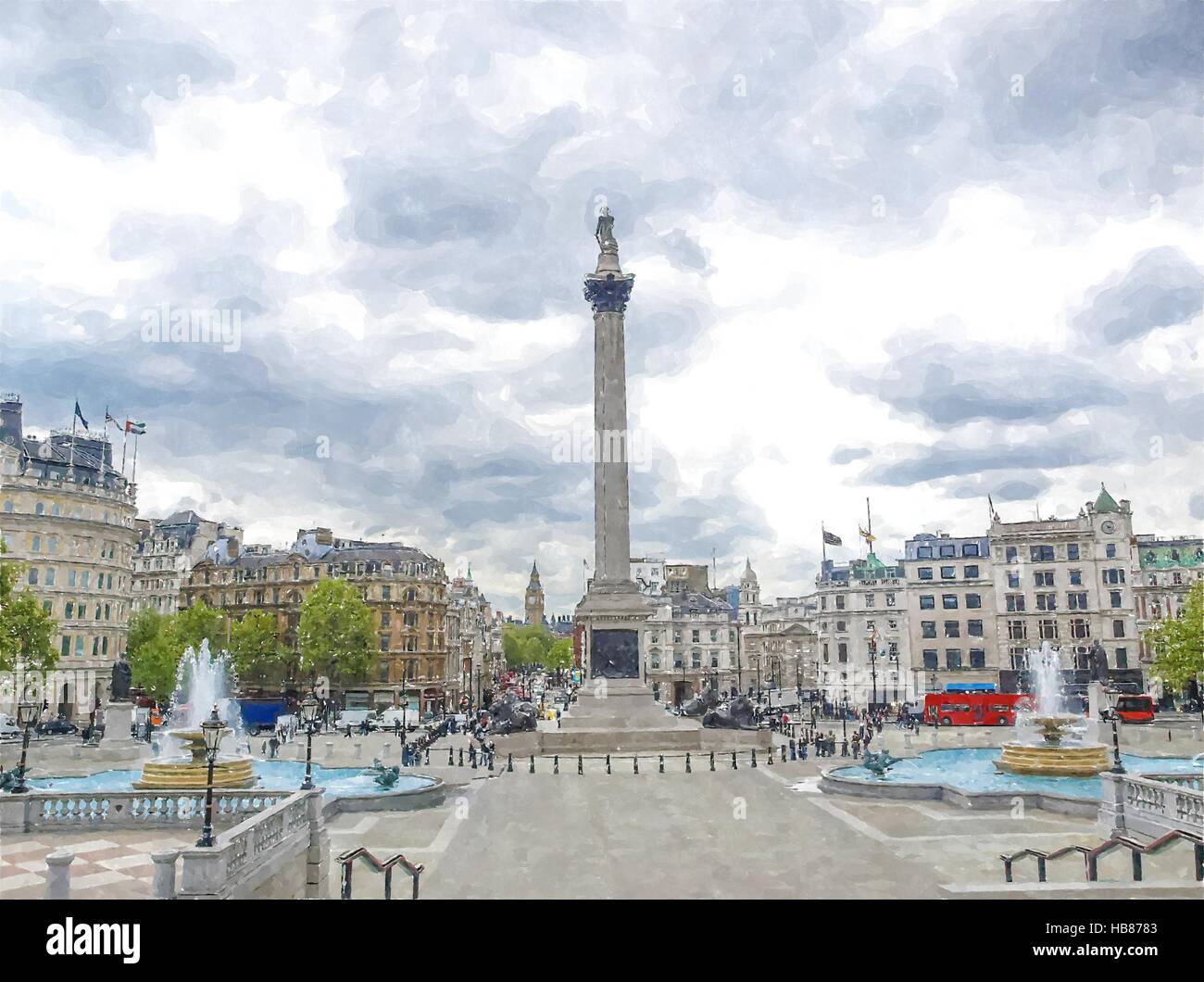 Trafalgar Square, London Stock Photo - Alamy