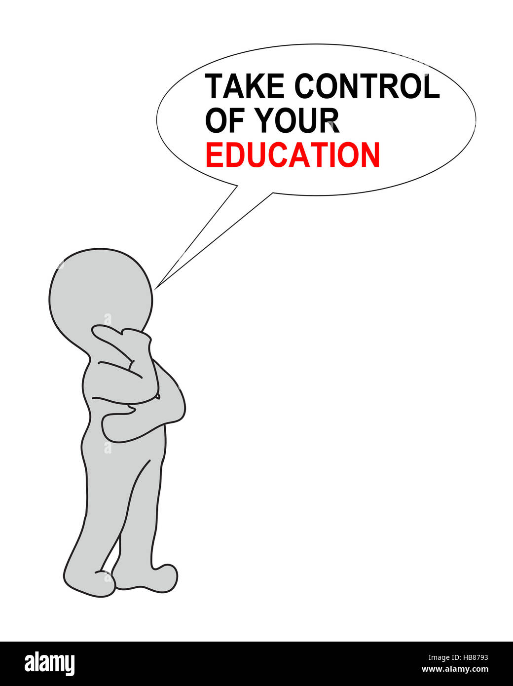 TAKE CONTROL OF YOUR EDUCATION Stock Photo Alamy