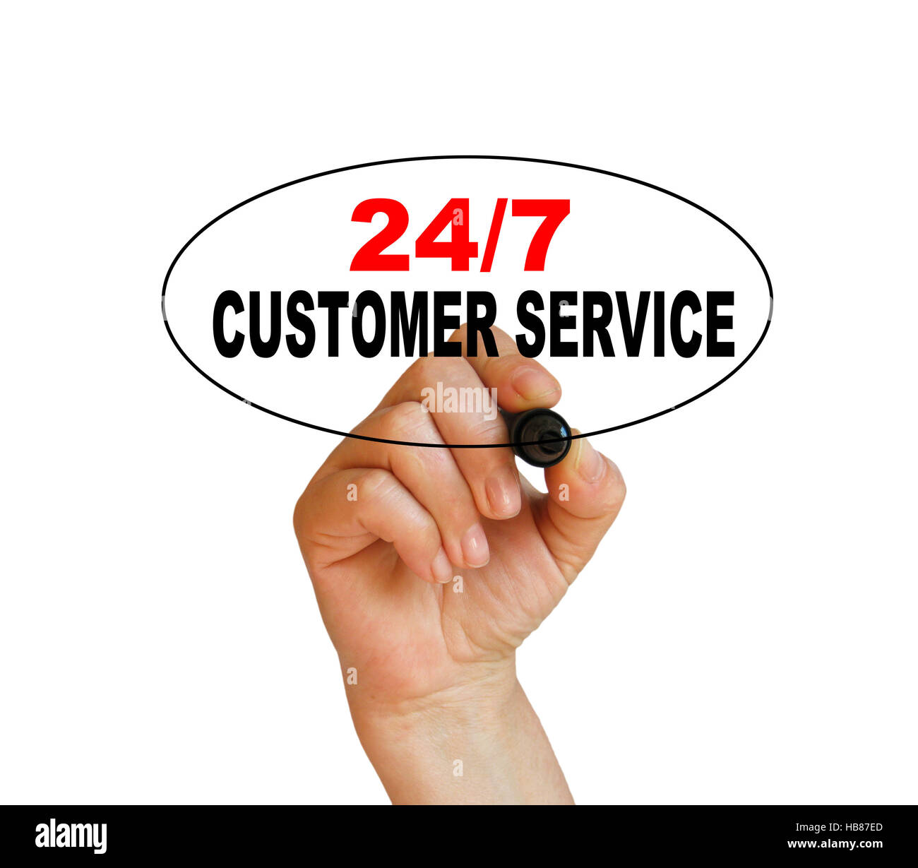 24/7 customer service Stock Photo Alamy