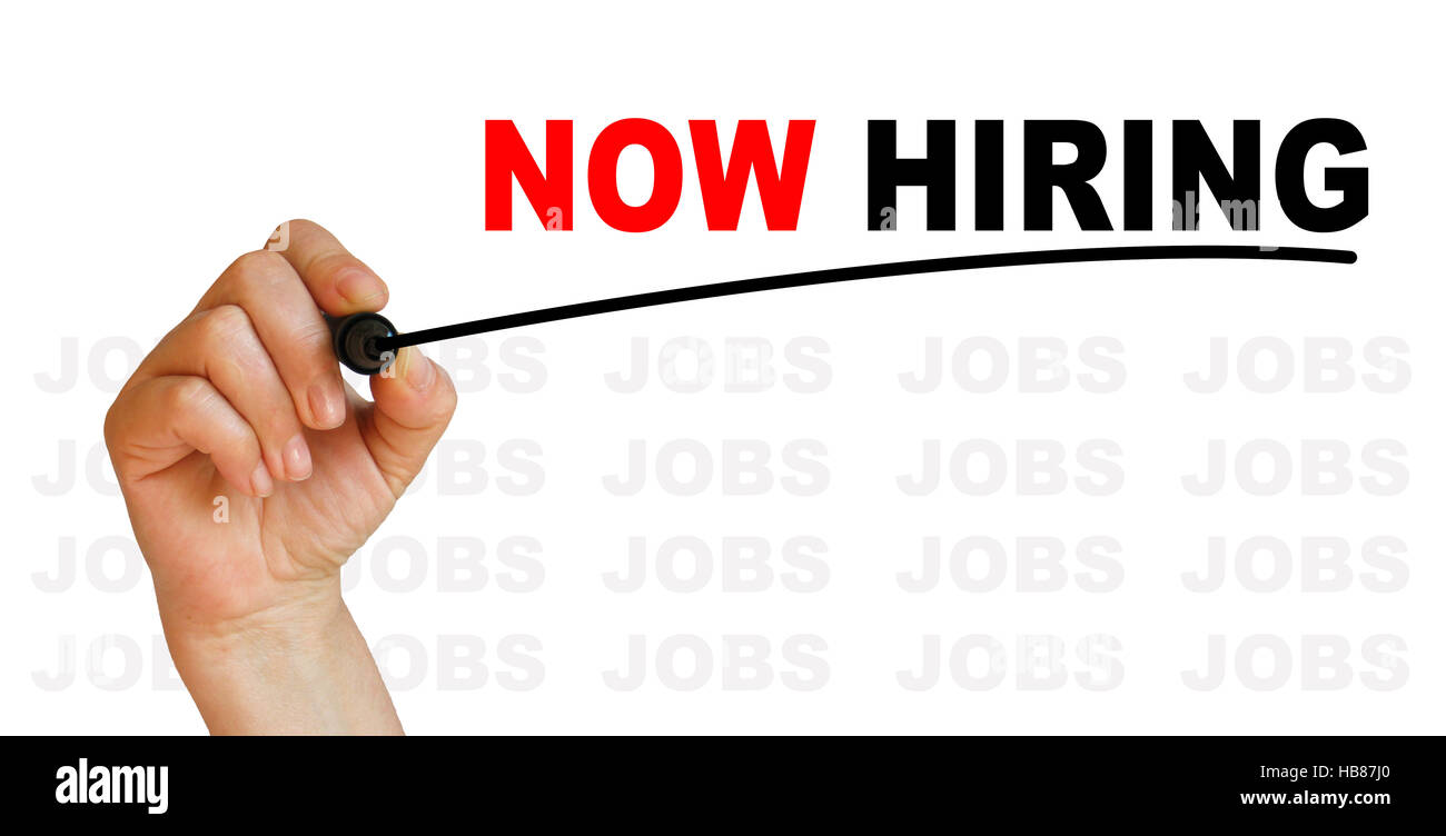 Now Hiring Stock Photo Alamy