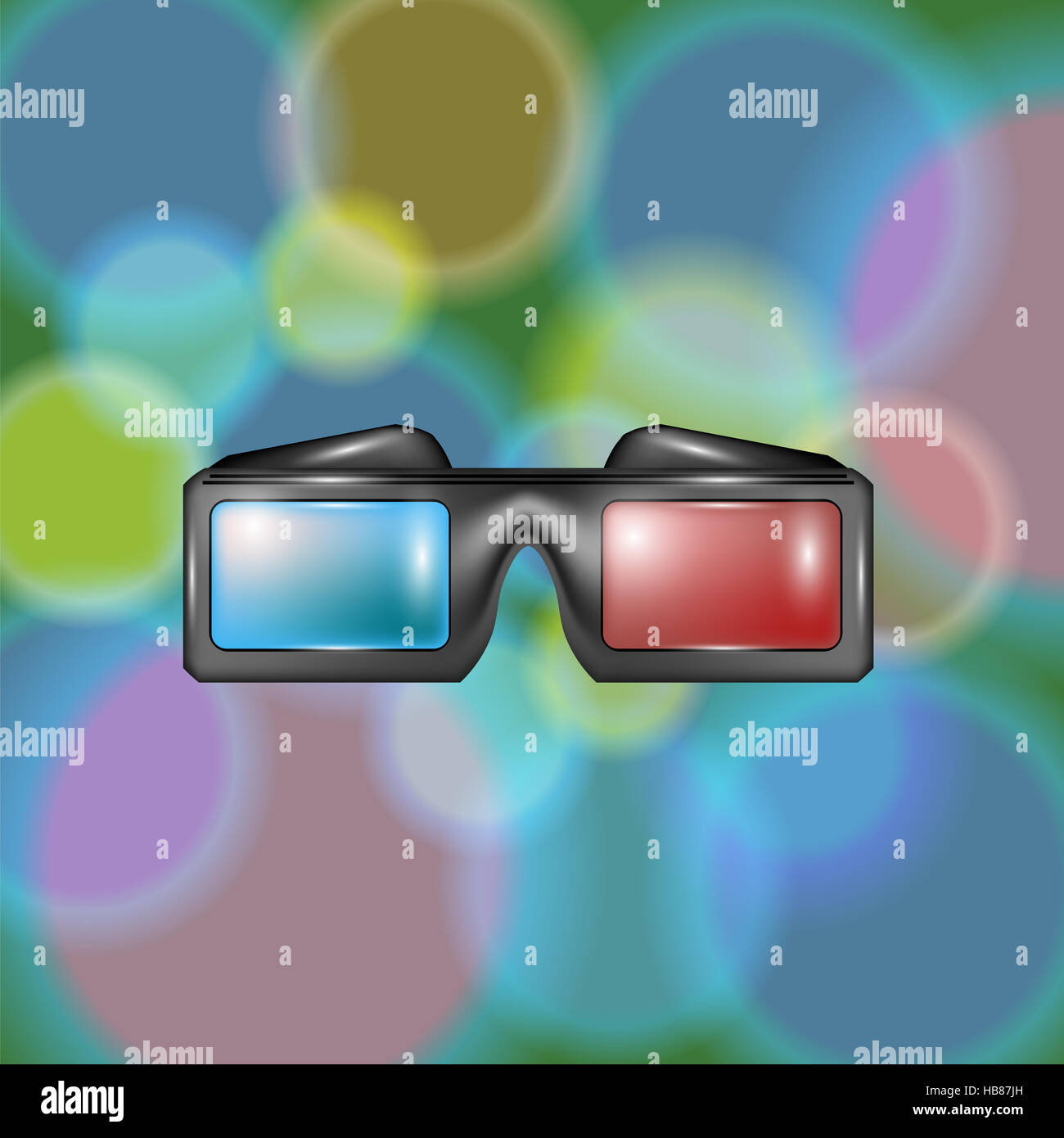 Glasses for Watching Movies Stock Photo Alamy