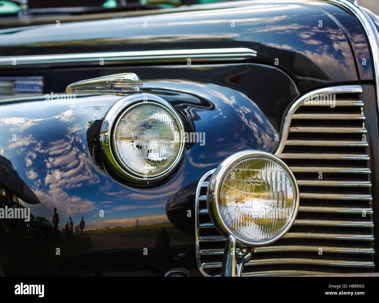 Black vintage car Stock Photo - Alamy
