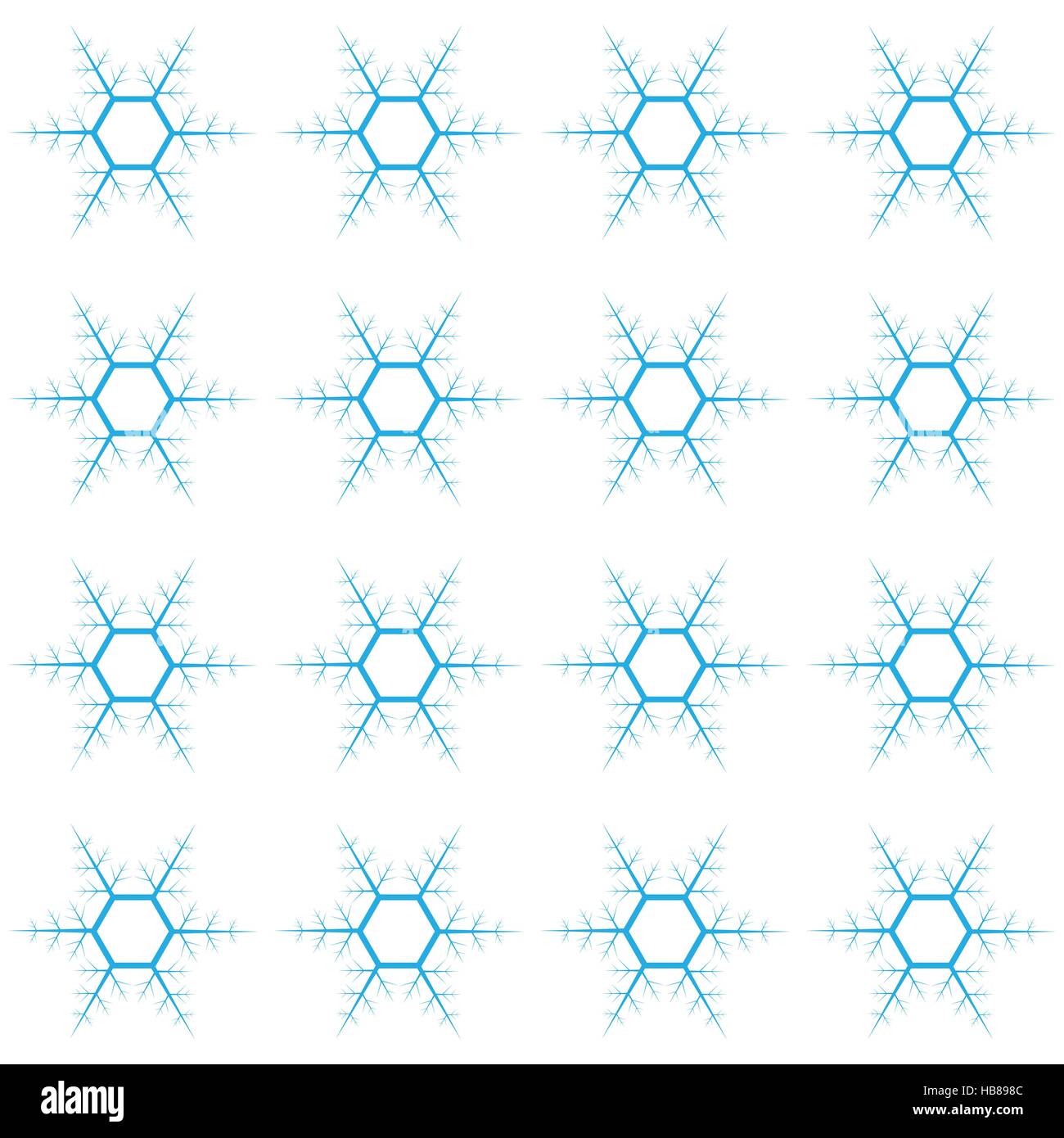 Seamless pattern with blue snowflakes Stock Vector Image & Art - Alamy