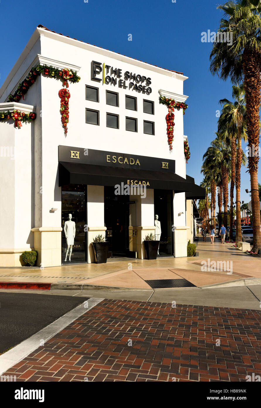 Escada an upscale store on El Paseo Drive in Palm Desert California