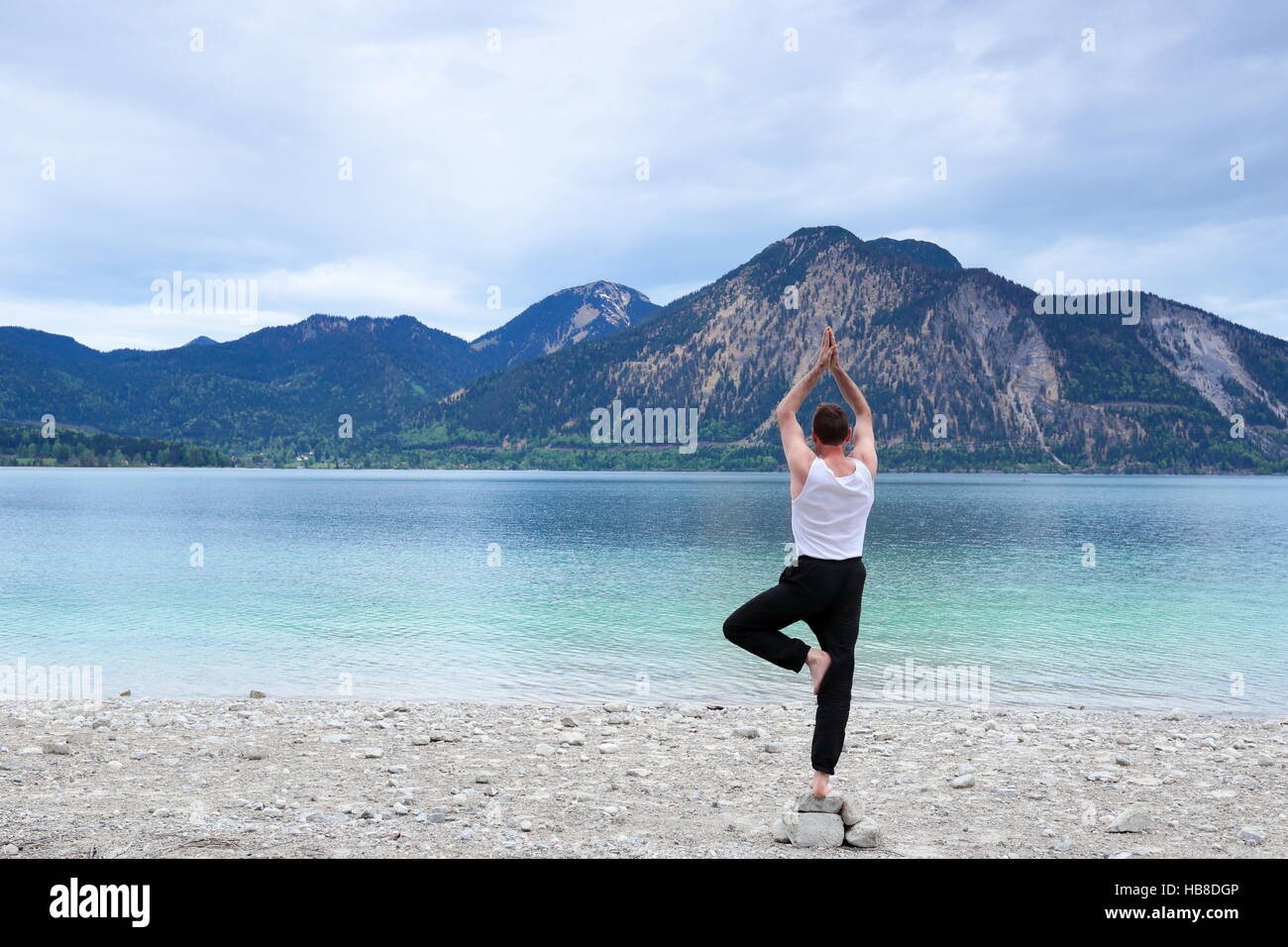 practice Yoga Stock Photo