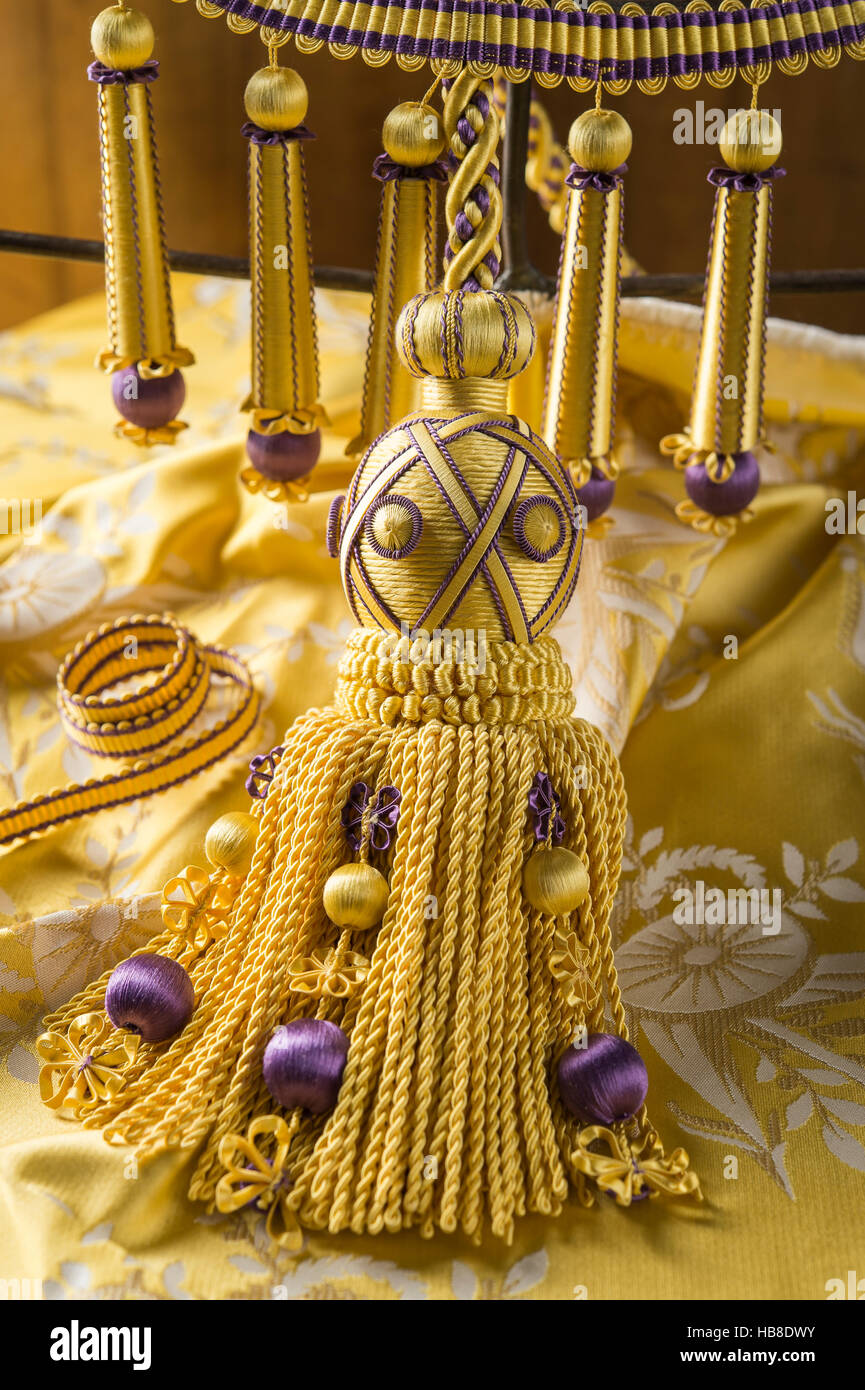 Gold fringe and tassels hires stock photography and images Alamy